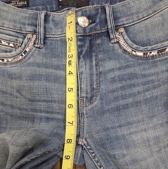 White House Black Market Jeans Skinny Ankle Mid Rise Every Day Size 00 - Picture 4 of 11